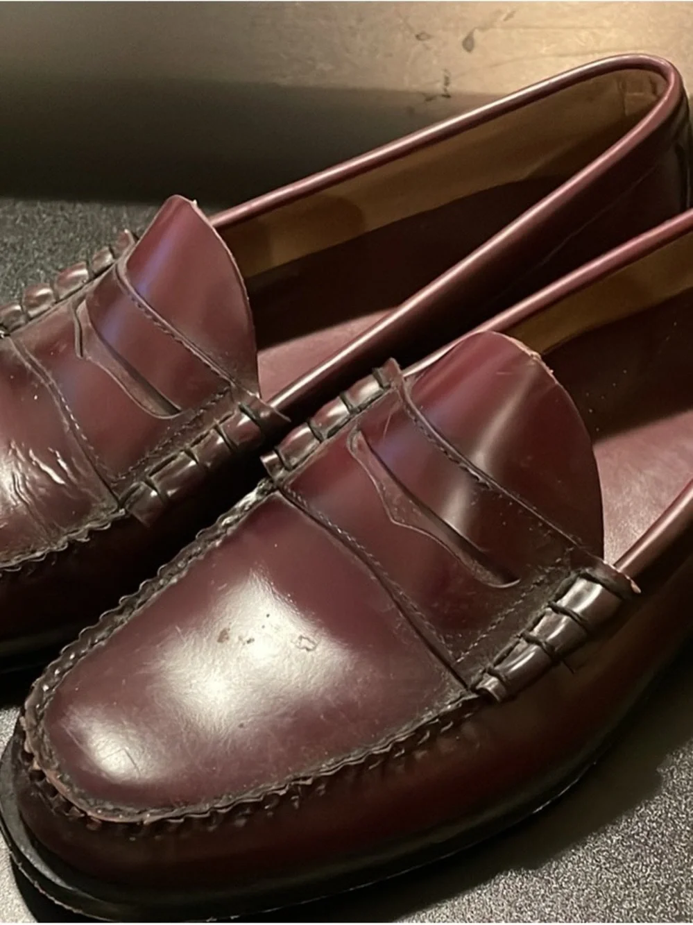 G.H. Bass & Co. Men's Penny Loafers in Burgundy